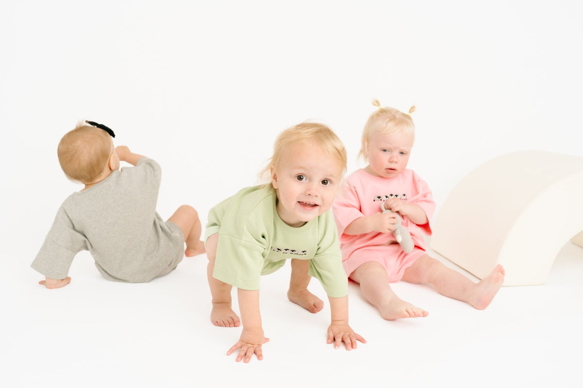 Green Sheep Embroidered Slouchy Set