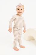 Blush Stripe Bamboo Set