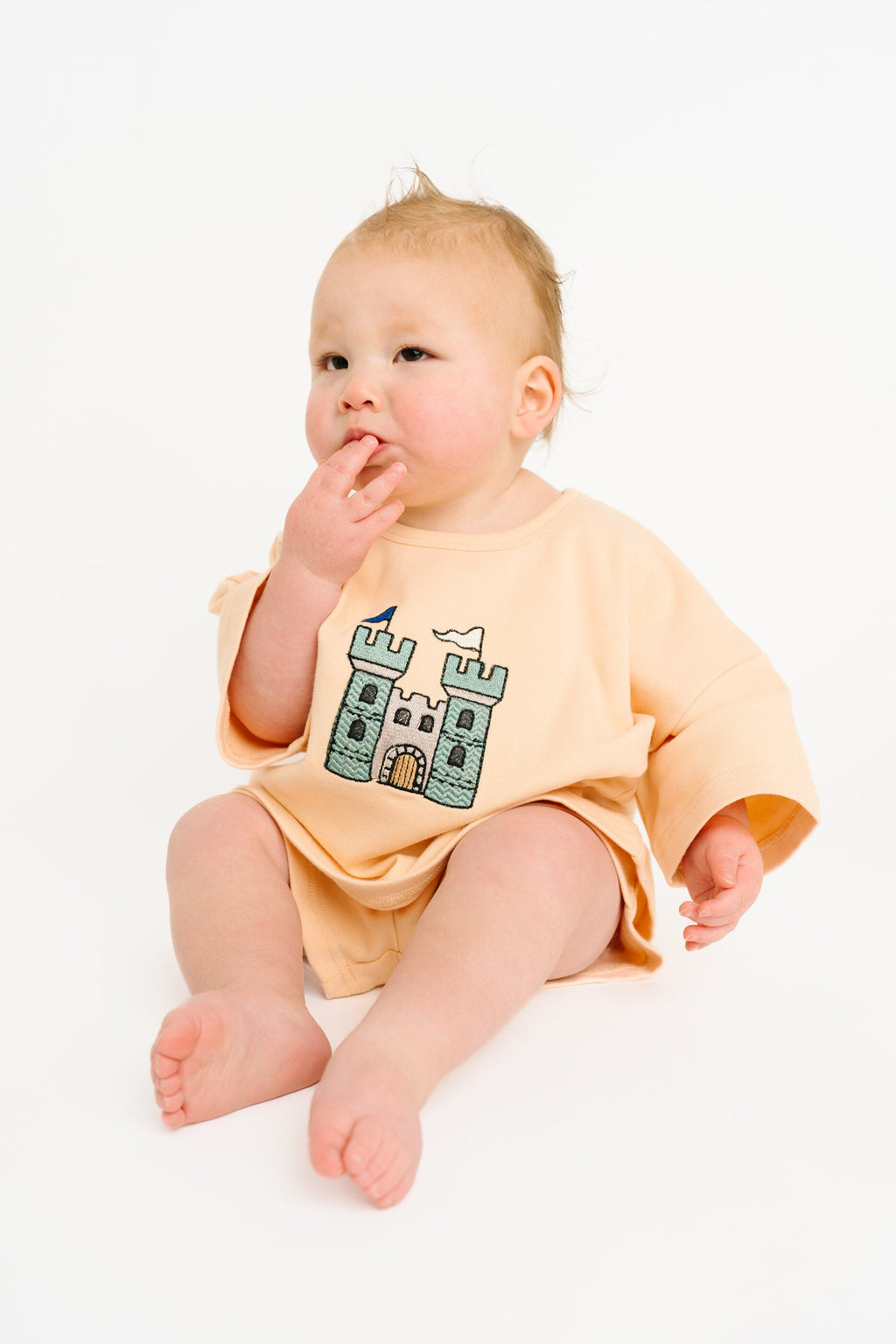 Castle Embroidered Slouchy Set