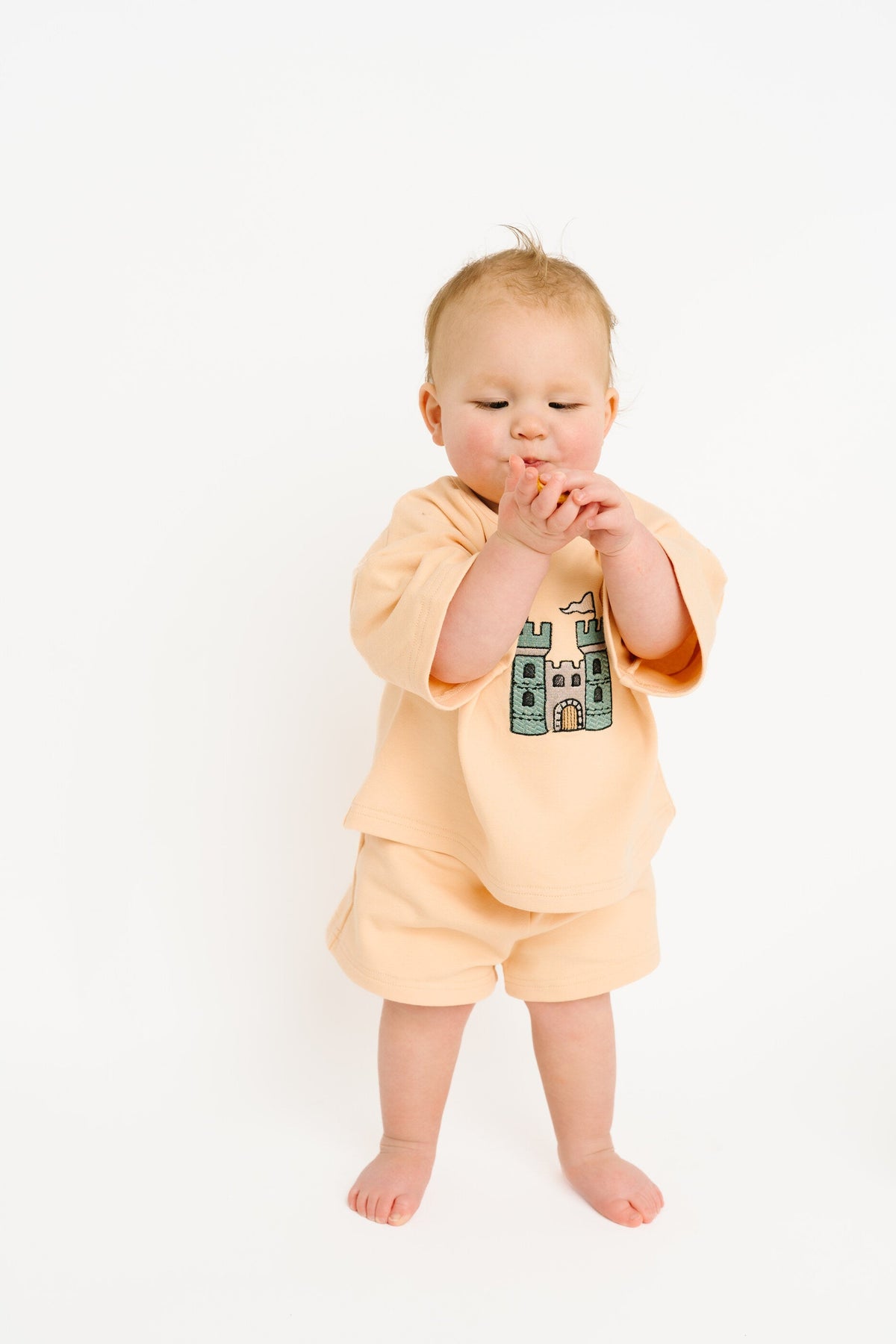 Castle Embroidered Slouchy Set