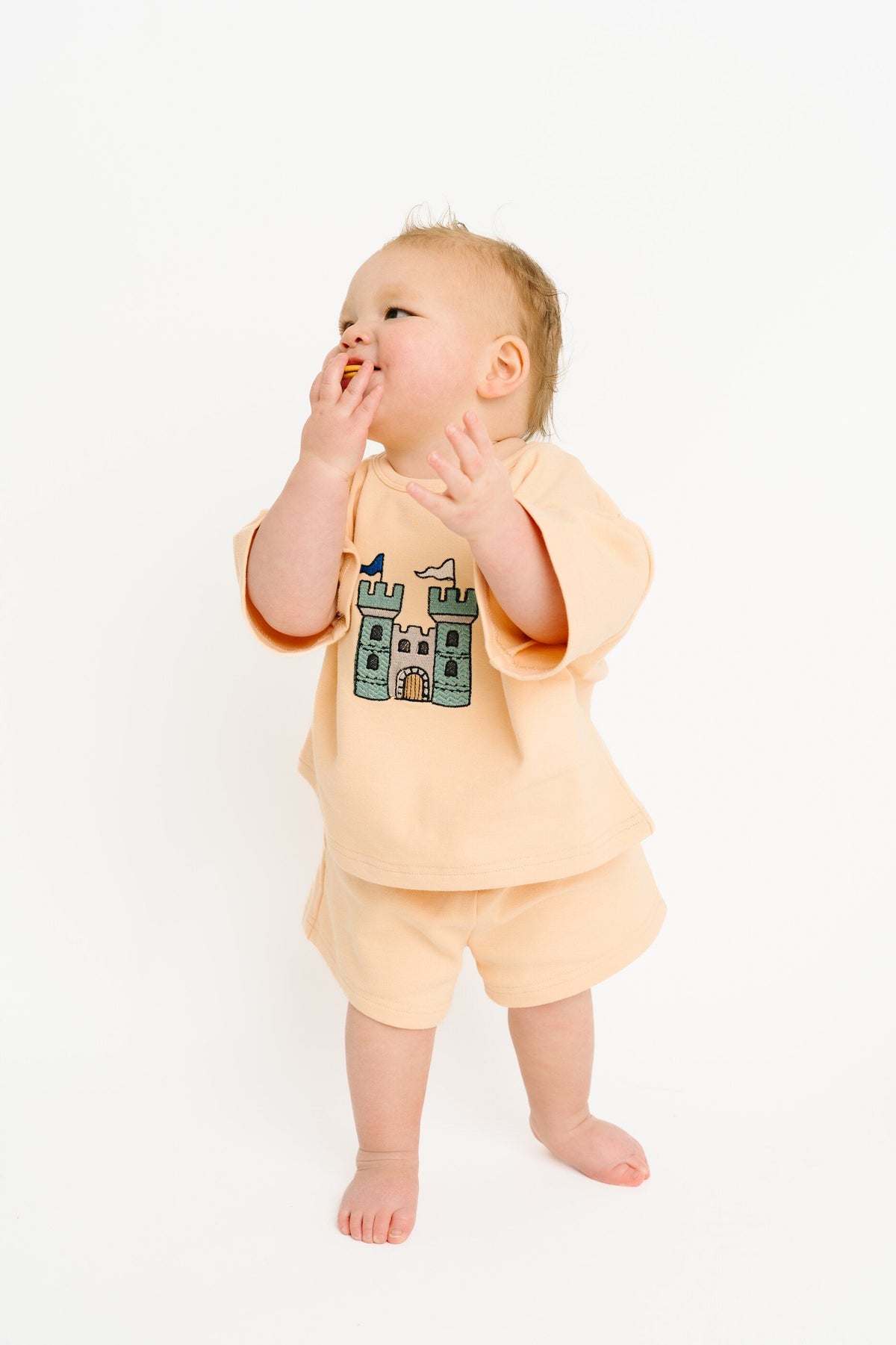 Castle Embroidered Slouchy Set