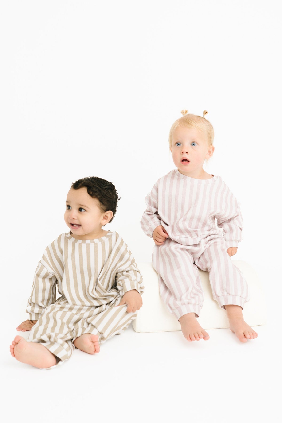 Olive Stripe Sweatsuit