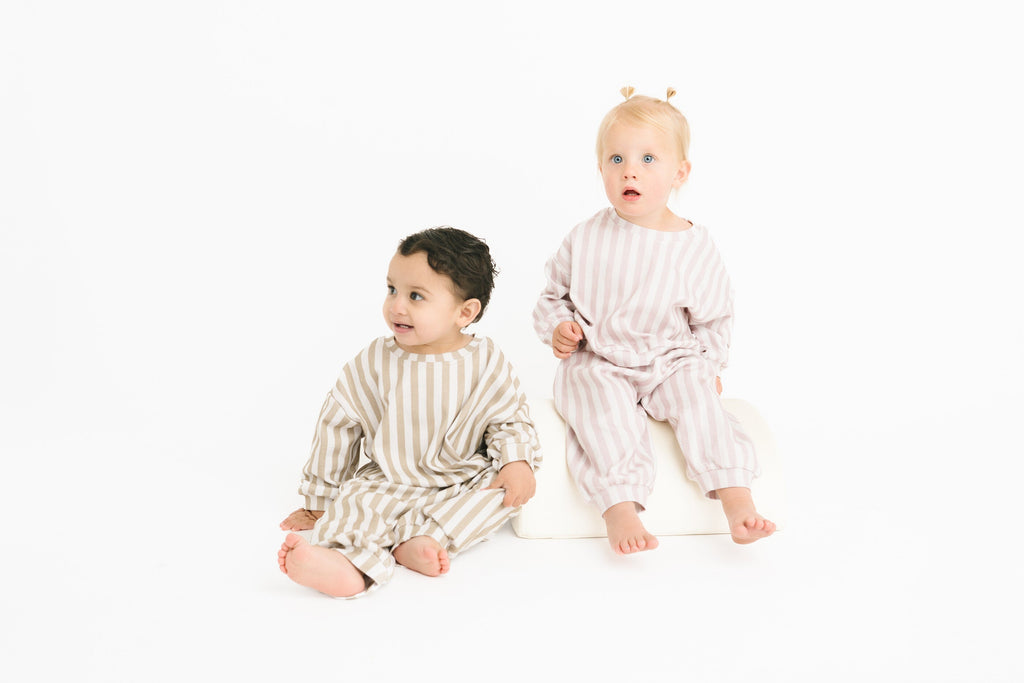 Olive Stripe Sweatsuit