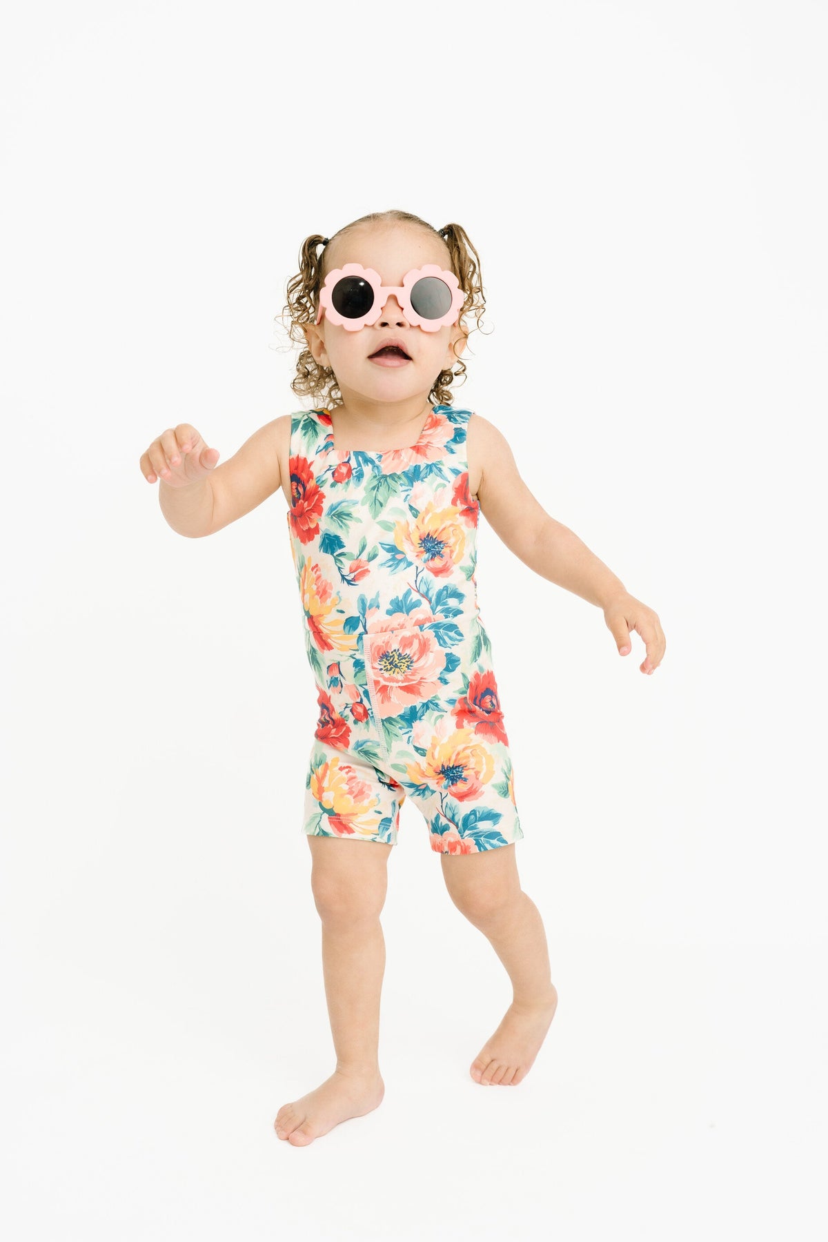 Sweet Blooms Athletic Romper