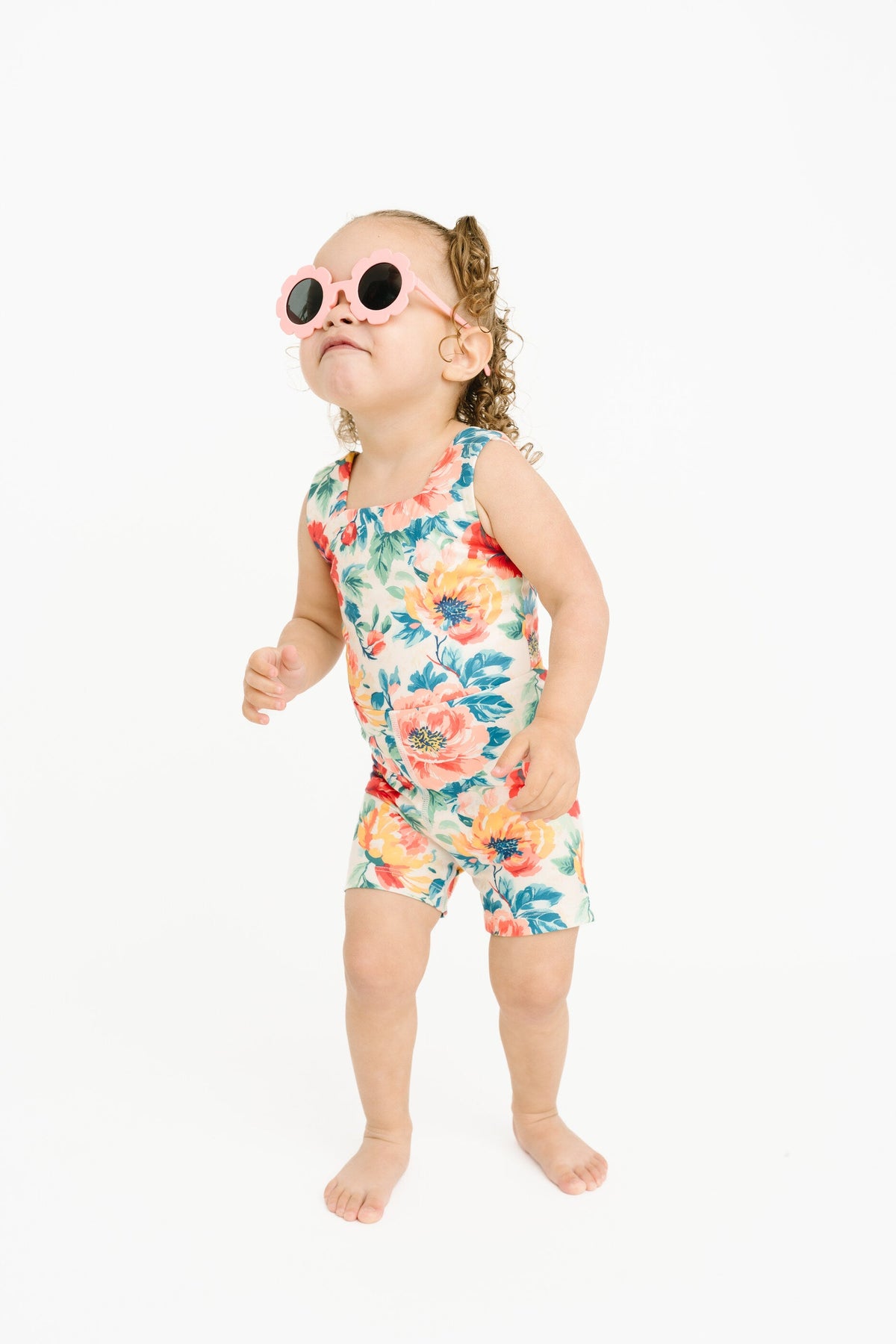 Sweet Blooms Athletic Romper