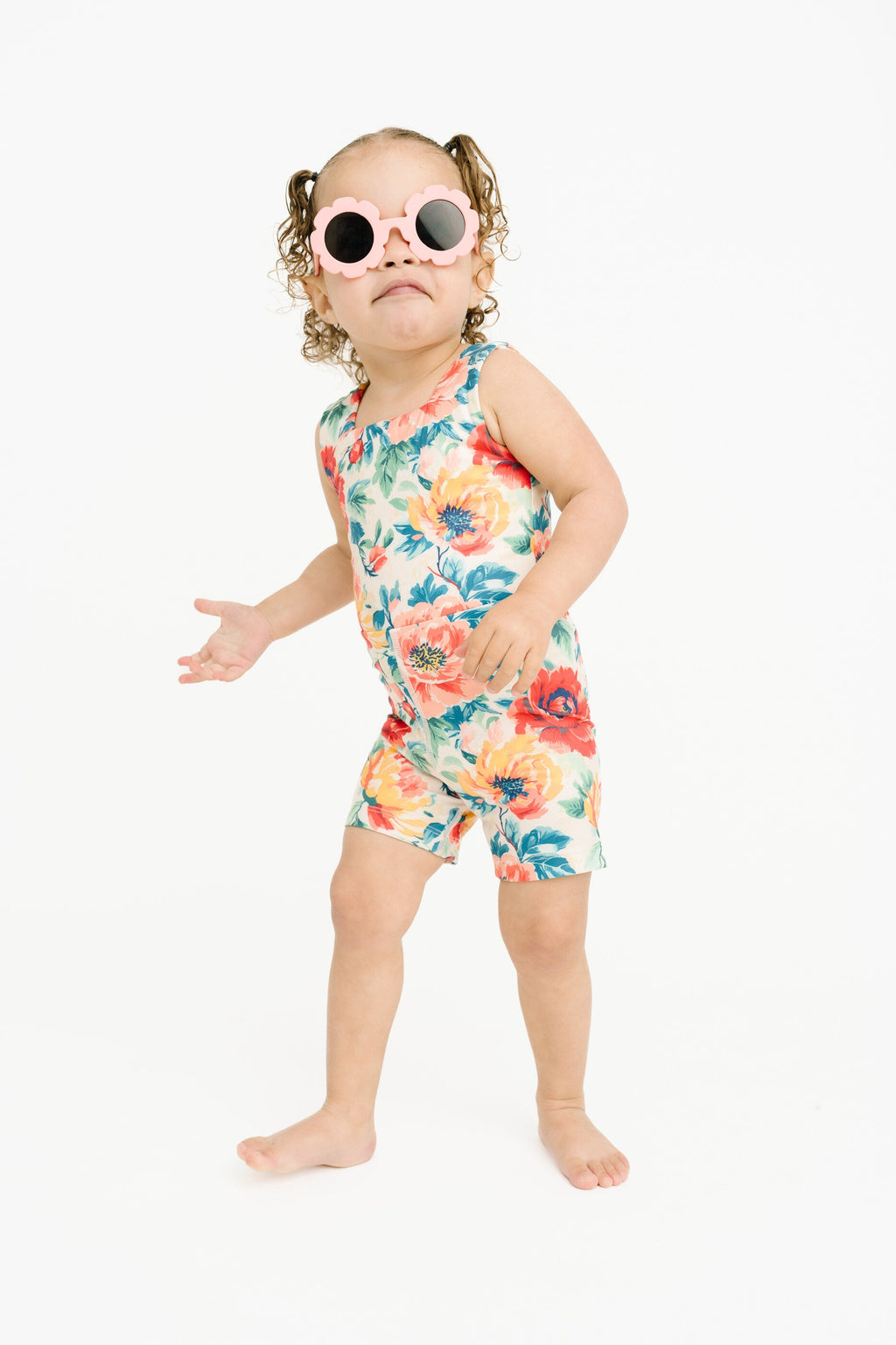 Sweet Blooms Athletic Romper