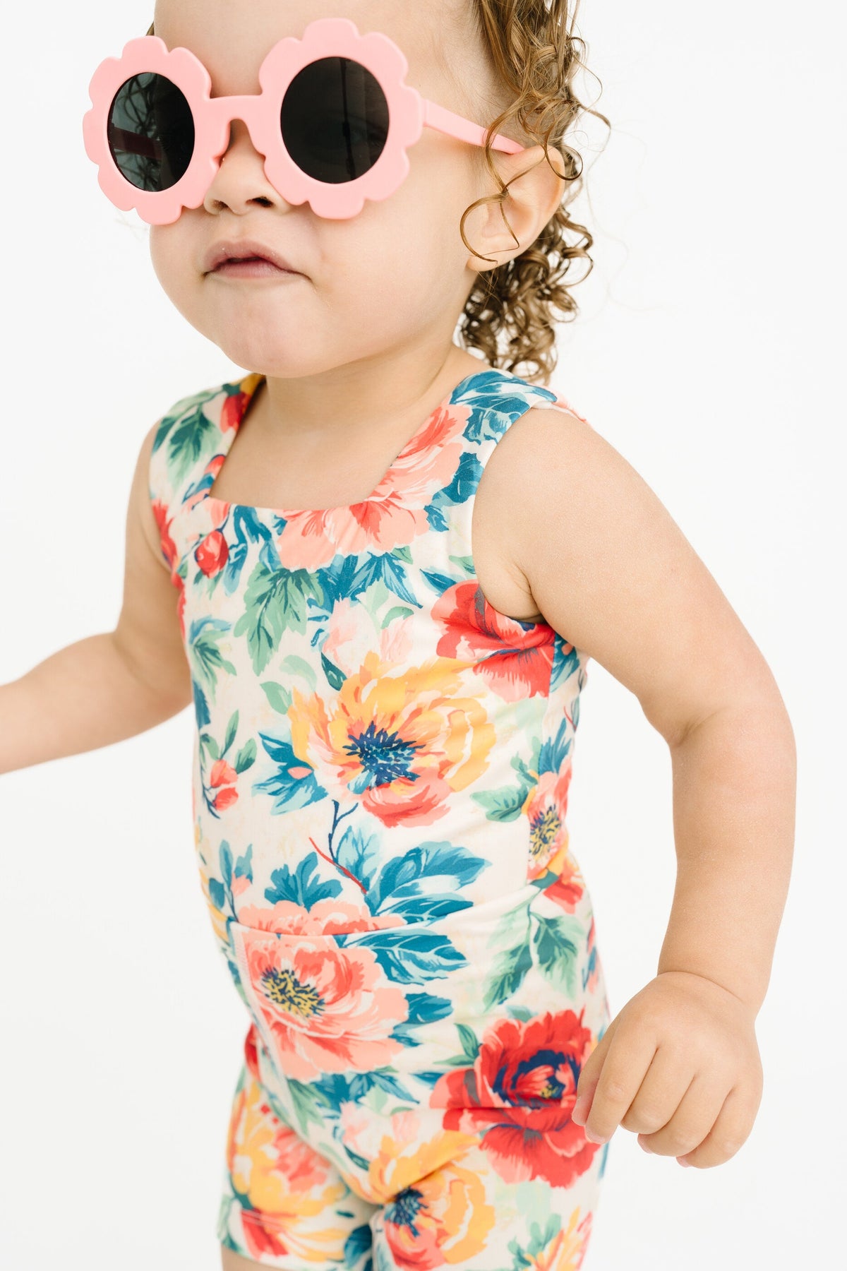 Sweet Blooms Athletic Romper