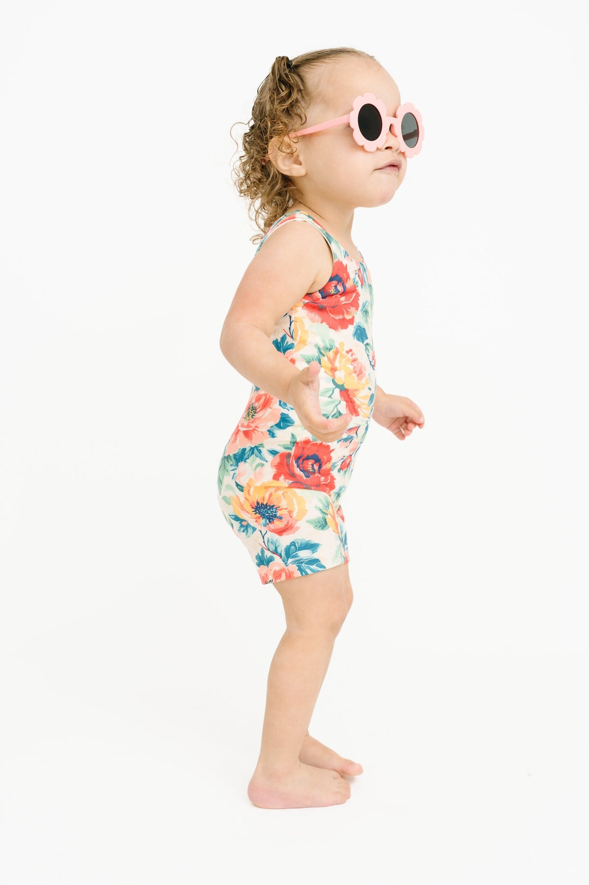 Sweet Blooms Athletic Romper