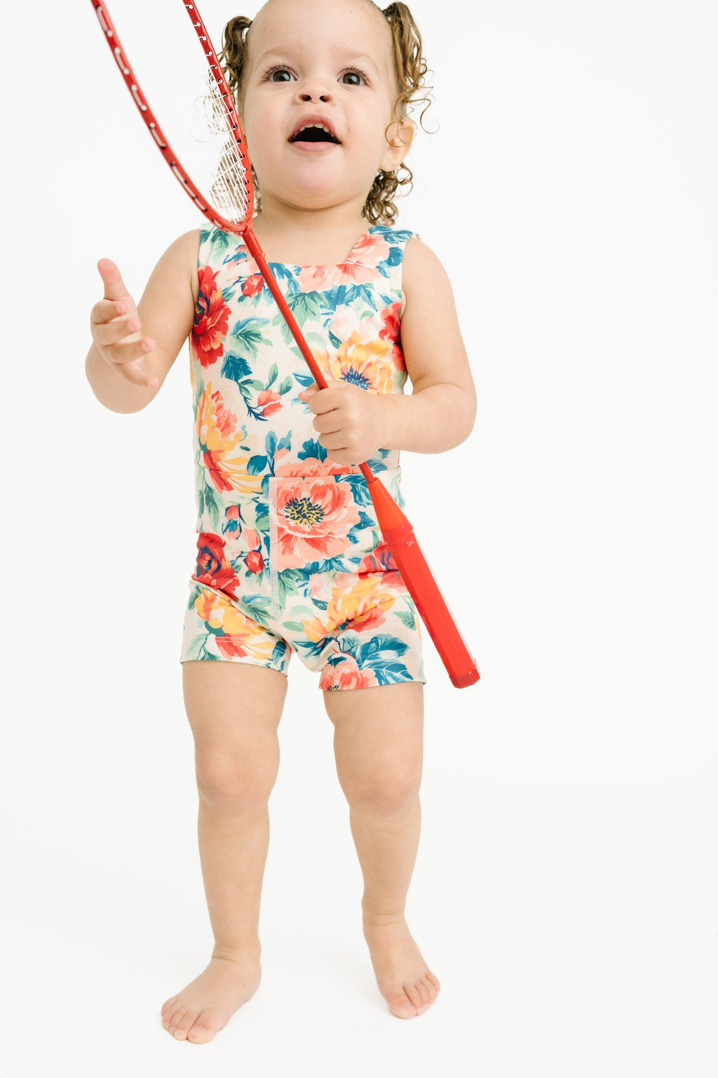 Sweet Blooms Athletic Romper