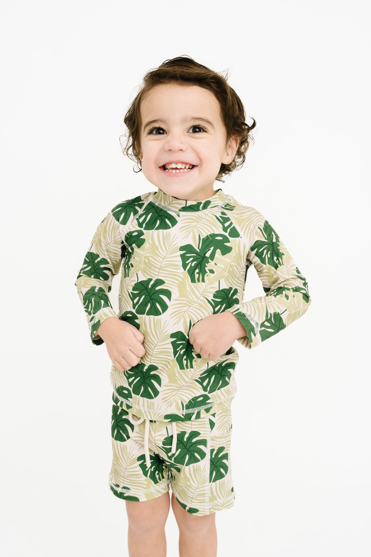 Palm Paradise Swim Top & Trunks