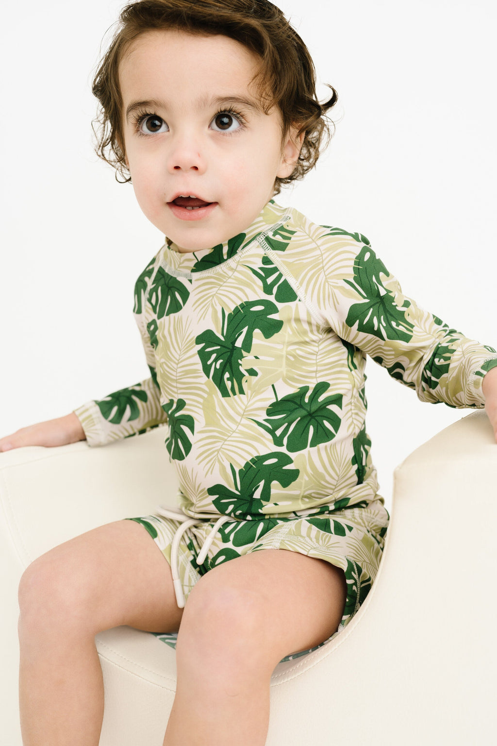 Palm Paradise Swim Top & Trunks