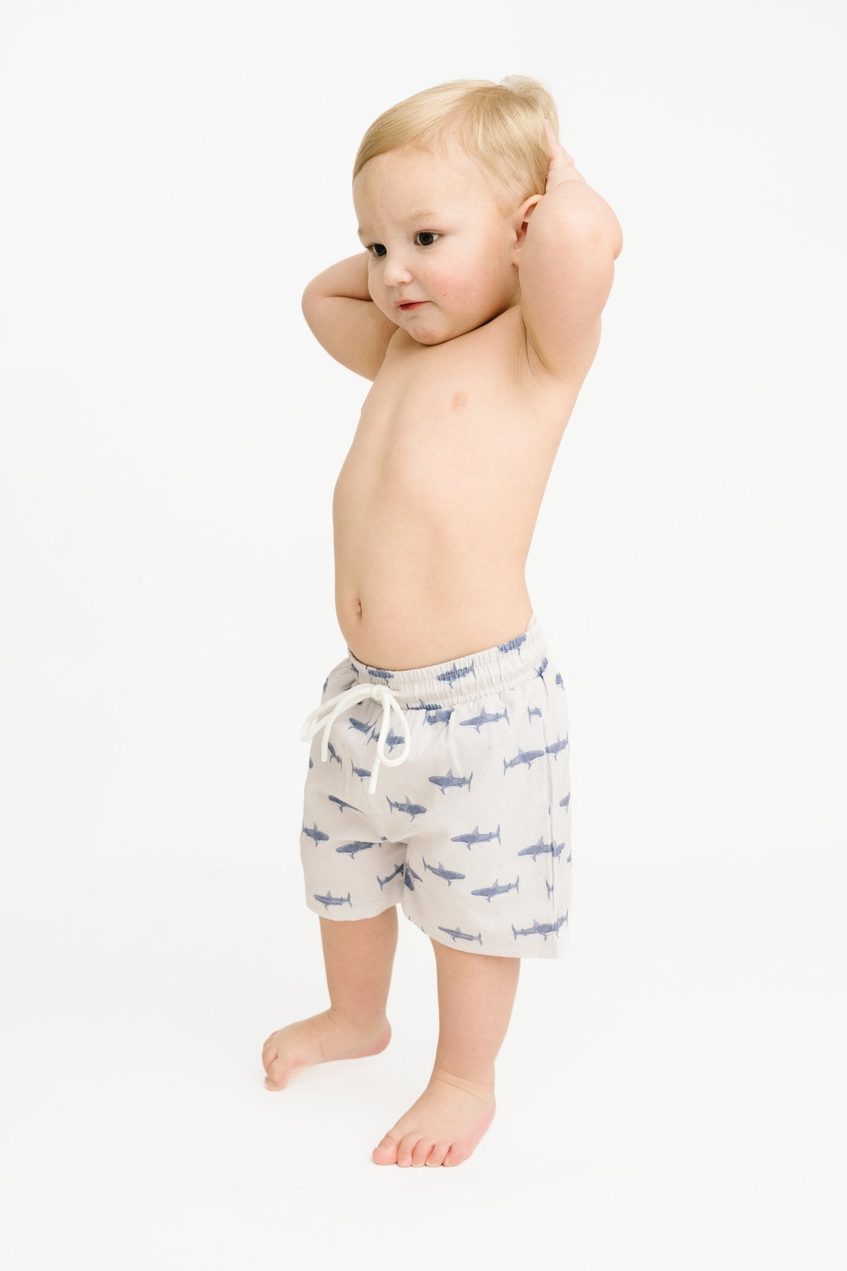 Mini Shark Swim Trunks