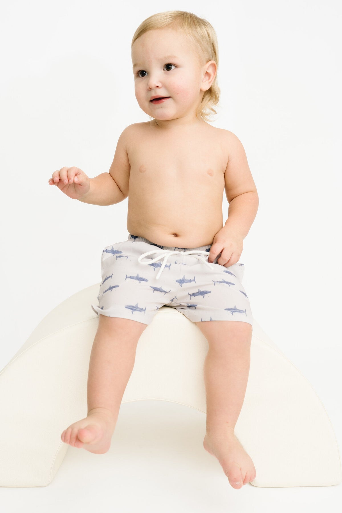 Mini Shark Swim Trunks