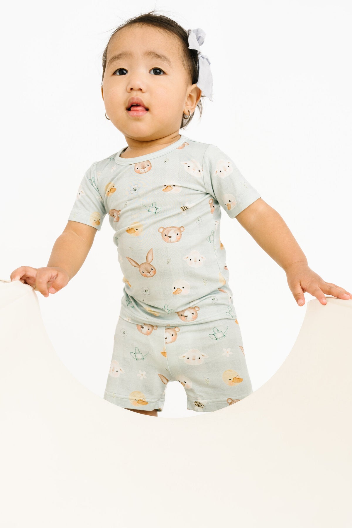 Springtime Pals Bamboo Shorts Set
