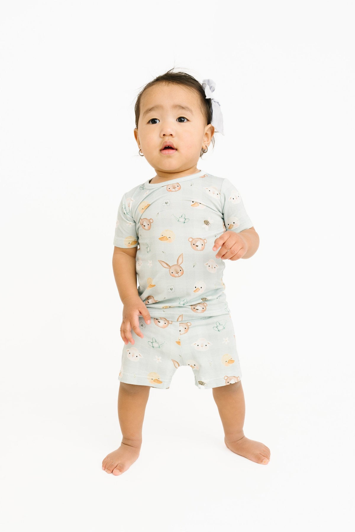 Springtime Pals Bamboo Shorts Set