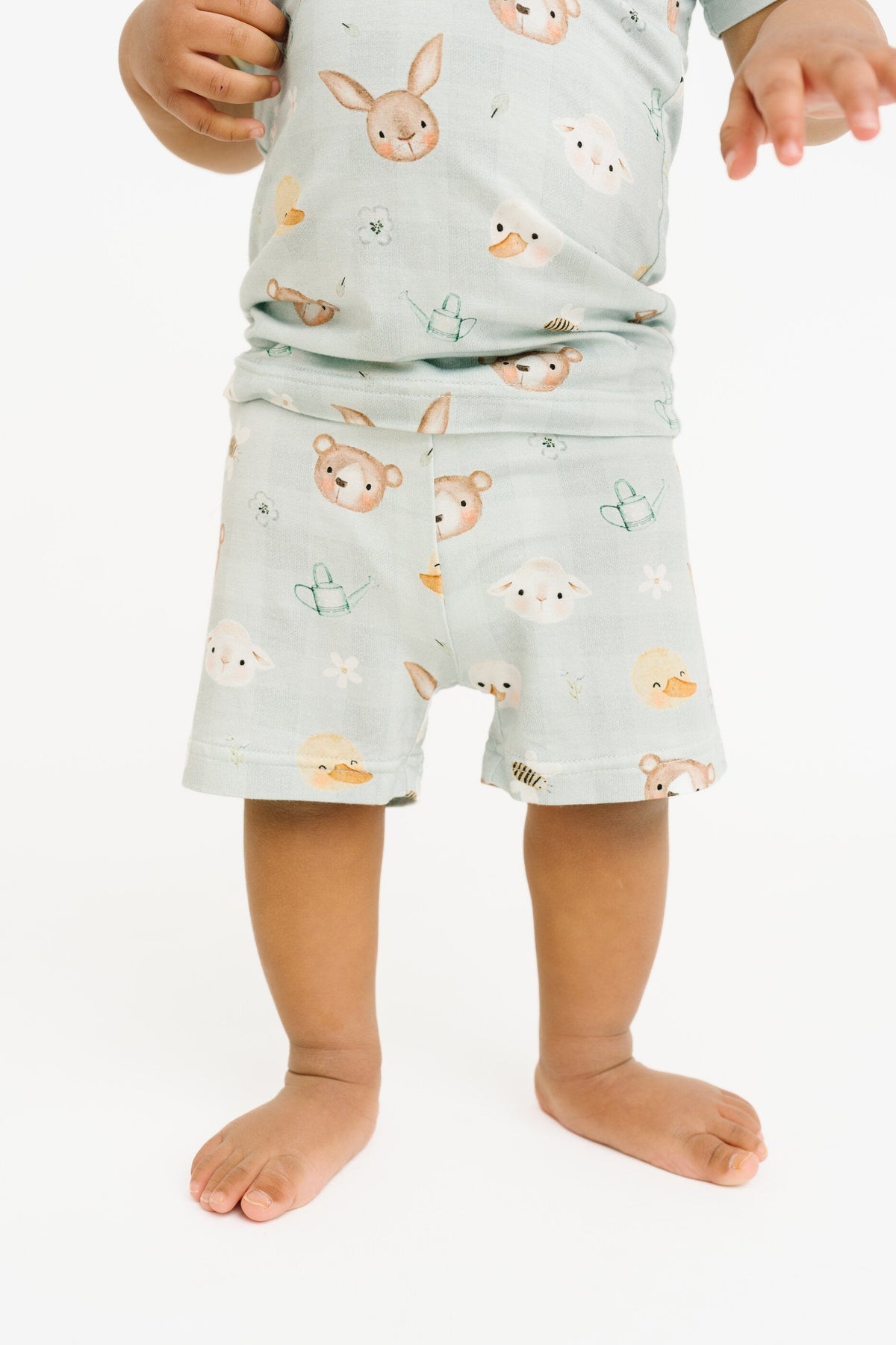Springtime Pals Bamboo Shorts Set