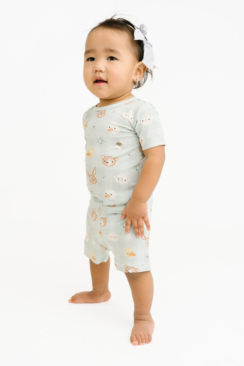 Springtime Pals Bamboo Shorts Set