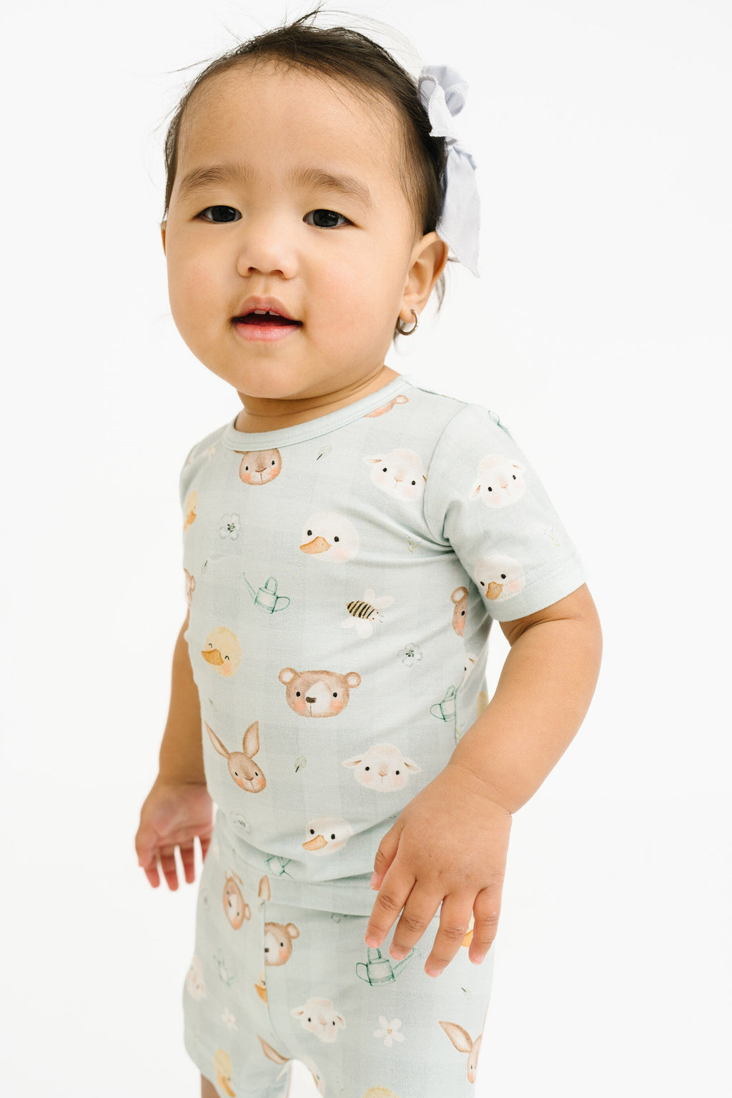 Springtime Pals Bamboo Shorts Set