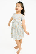 Springtime Pals Short Sleeve Bamboo Dress