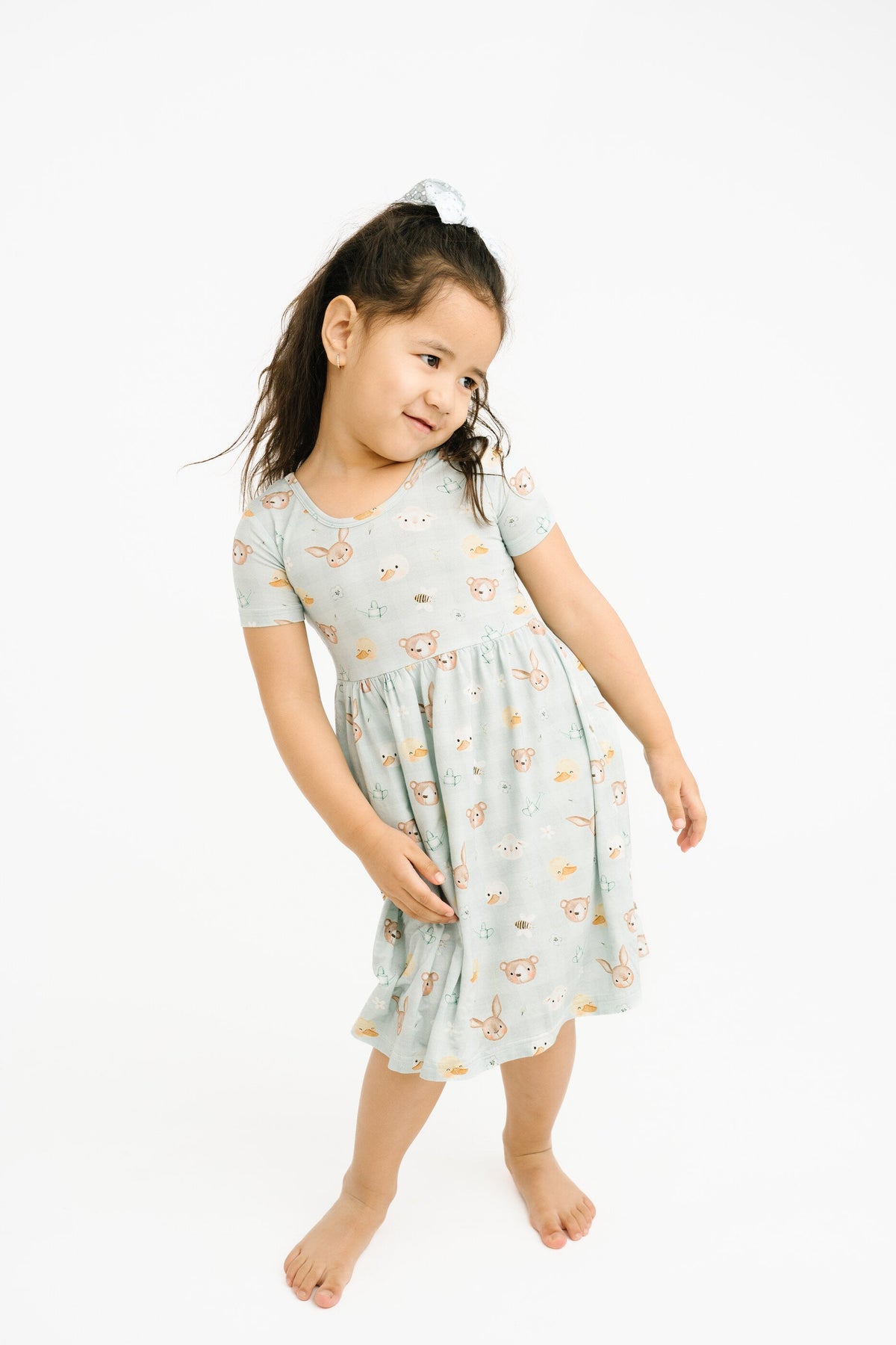 Springtime Pals Short Sleeve Bamboo Dress