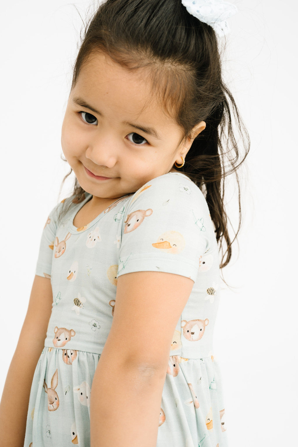 Springtime Pals Short Sleeve Bamboo Dress