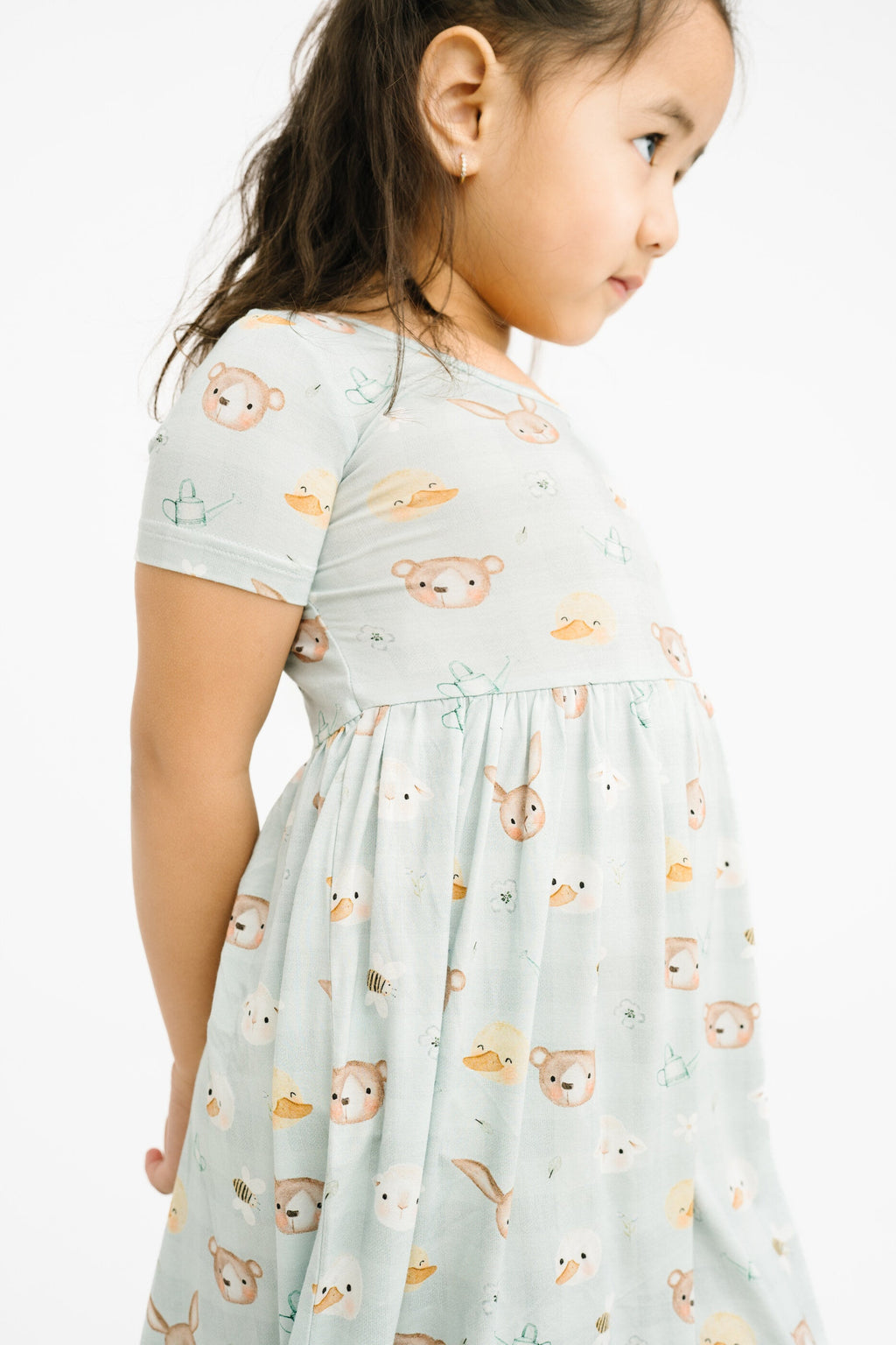 Springtime Pals Short Sleeve Bamboo Dress