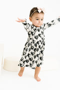 Black Heart Balloons Bamboo Dress