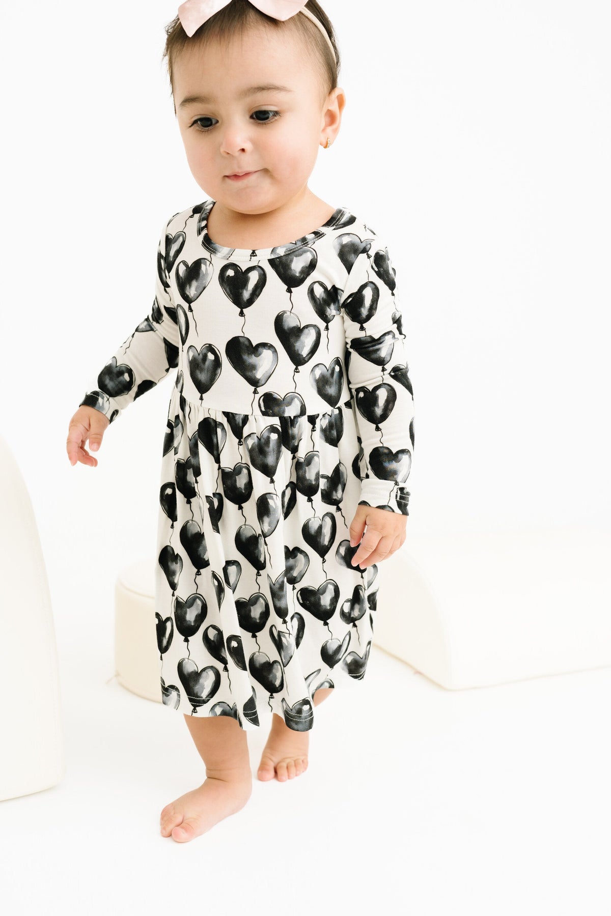 Black Heart Balloons Bamboo Dress