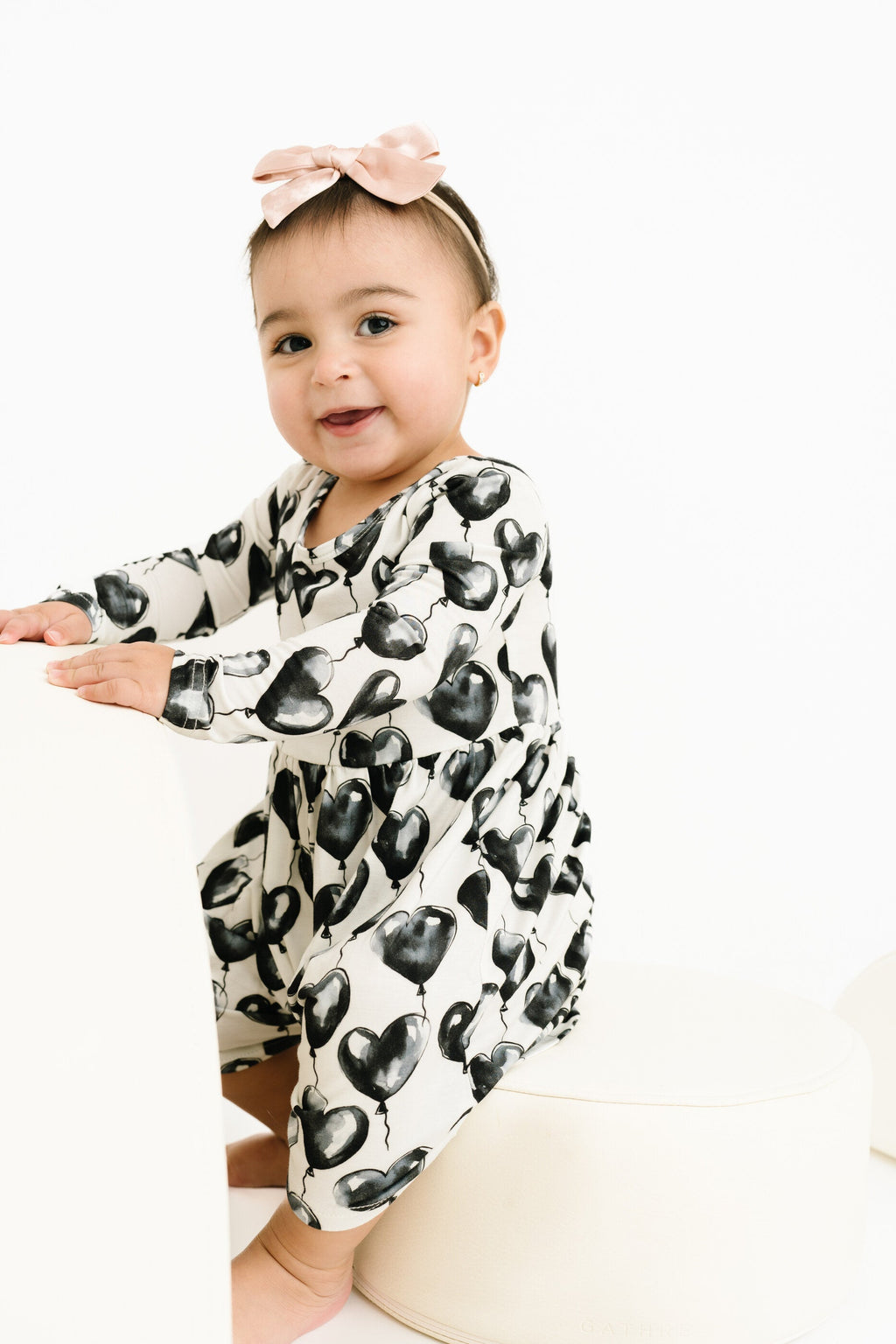 Black Heart Balloons Bamboo Dress