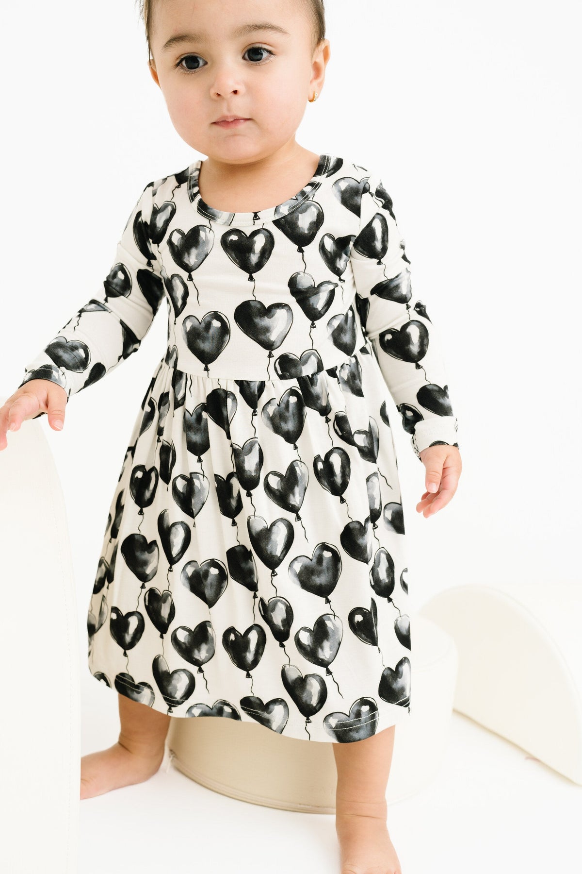 Black Heart Balloons Bamboo Dress