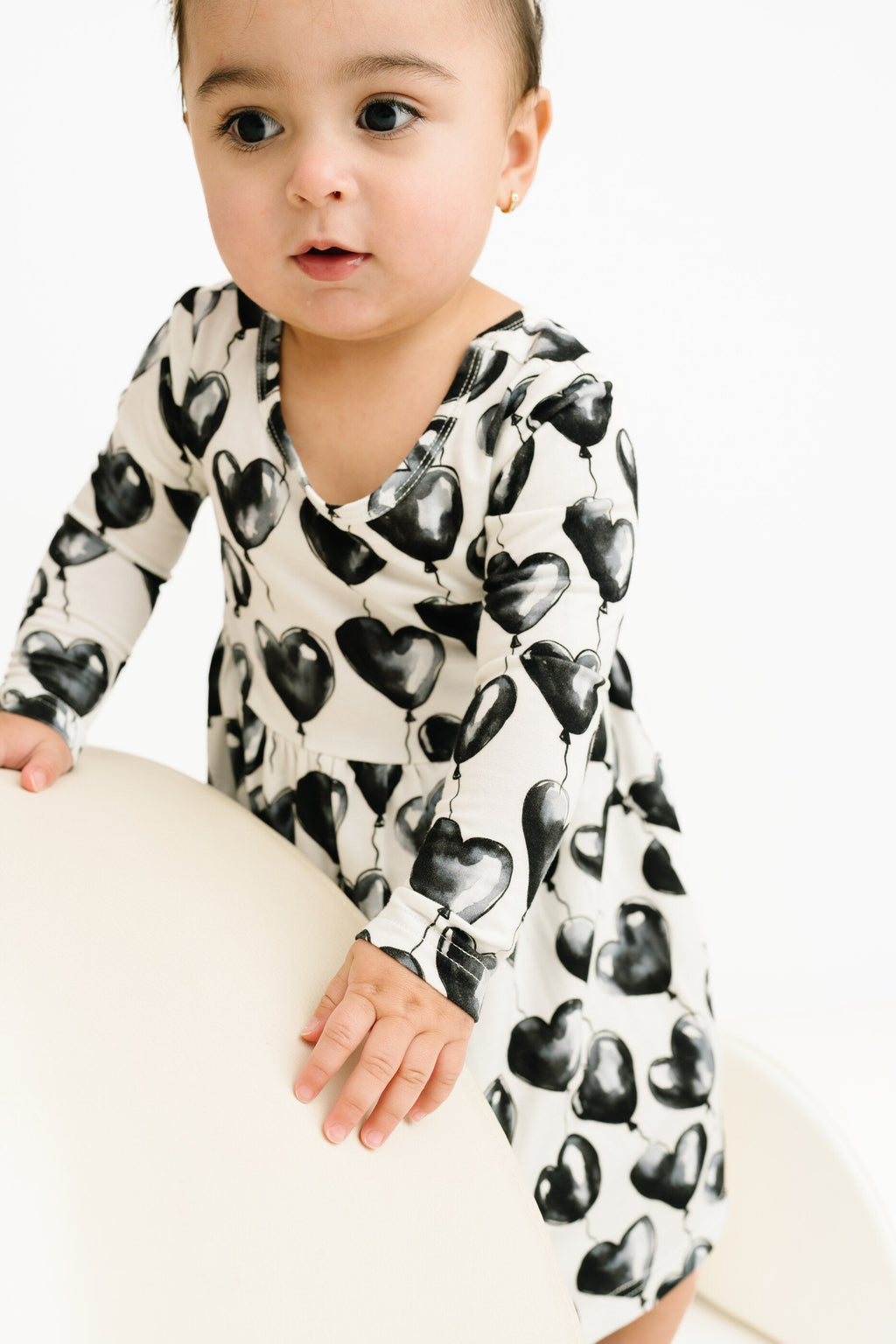Black Heart Balloons Bamboo Dress