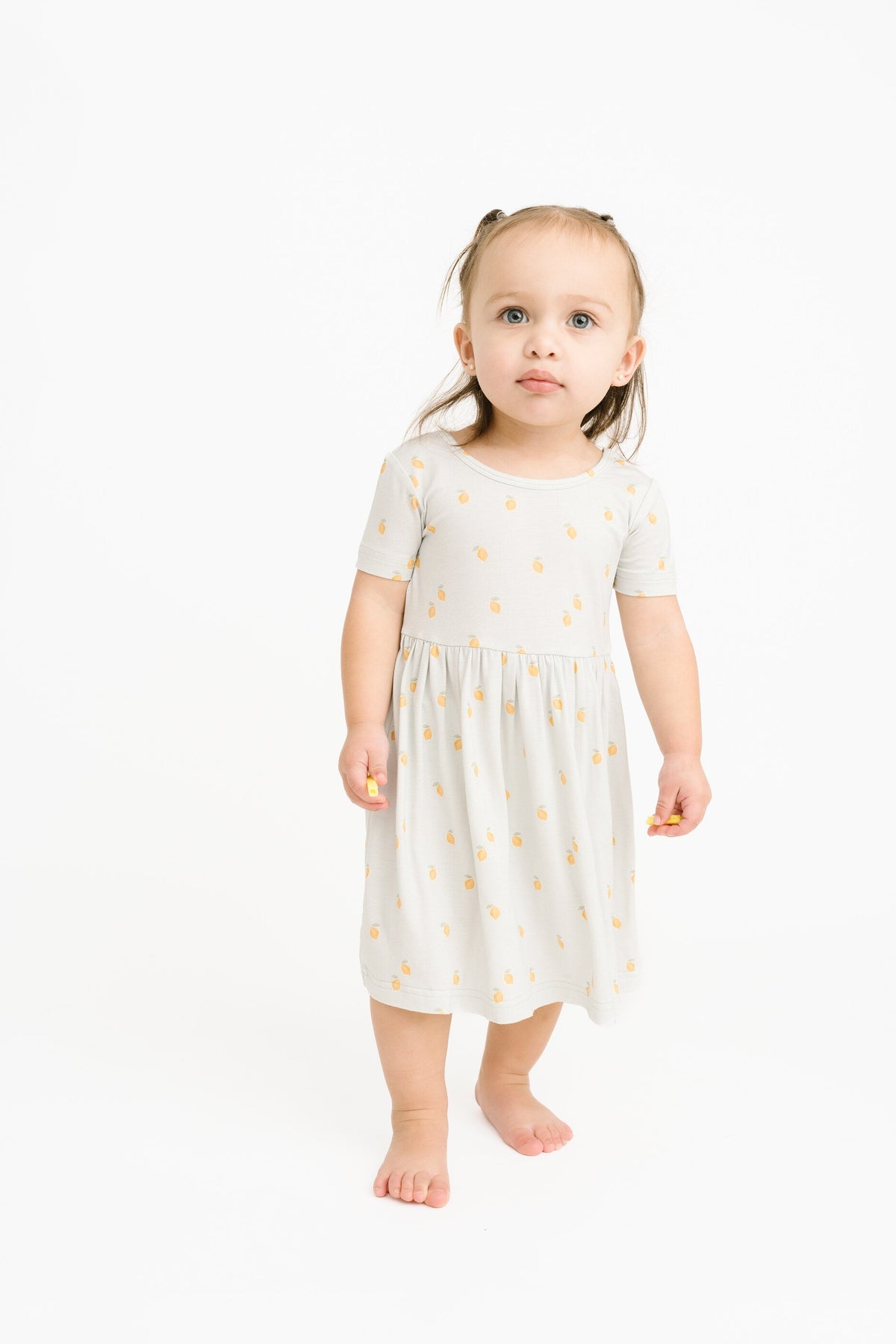 Lemon Delight Short Sleeve Bamboo Dress